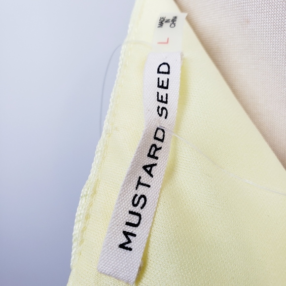 MUSTARD SEED |NWT Yellow Fringe Bralette Crop Top - Picture 5 of 6